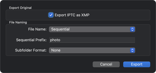 Apple Photos - Sequential file names
